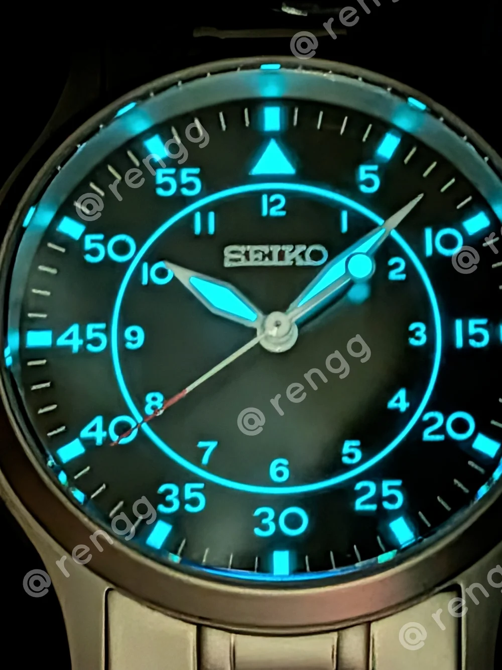 Slim 36mm Full Titanium Seiko Men's Black Dress Mod Watch Smooth Sweep Second